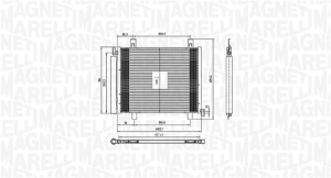 Condensator climatizare (cu uscator) potrivit SEAT MII; SKODA CITIGO, E-CITIGO; VW LOAD UP, UP! 1.0/1.0CNG/Electric 08.11- - Img 2