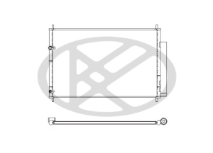 Condensator climatizare (cu uscator) potrivit TOYOTA ALLION II, AURIS, AVENSIS, COROLLA, MATRIX, PREMIO, VERSO 1.3-2.2D 10.01- - Img 3