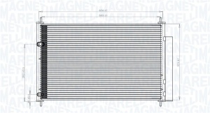 Condensator climatizare (cu uscator) potrivit TOYOTA AURIS, AVENSIS, COROLLA, VERSO 1.3-2.2D 10.06-08.19 - Img 1