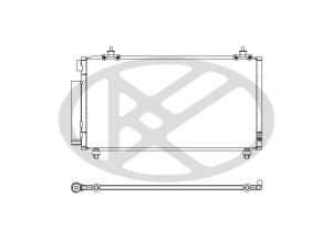 Condensator climatizare (cu uscator) potrivit TOYOTA CELICA 1.8 08.99-09.05 - Img 3