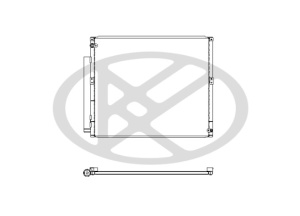 Condensator climatizare (cu uscator) potrivit TOYOTA LAND CRUISER 90, LAND CRUISER PRADO 3.0D/3.4/4.0 03.96-12.10 - Img 3