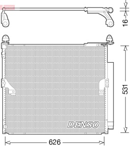 Condensator climatizare (cu uscator) potrivit TOYOTA LAND CRUISER PRADO 3.0D 08.09- - Img 3