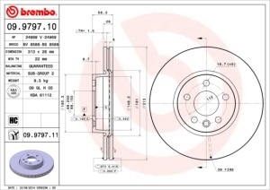 Disc frana Fata Dreapta/Stanga potrivit BENTLEY BENTAYGA; FORD GALAXY I, GALAXY MK I; SEAT ALHAMBRA; VW CALIFORNIA T4 CAMPER, SHARAN, TRANSPORTER T4 1.8-6.0 07.90- - Img 3