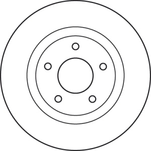 Disc frana Fata Dreapta/Stanga potrivit CHRYSLER 200, SEBRING; CITROEN C4 AIRCROSS; DODGE AVENGER, CALIBER; JEEP COMPASS, PATRIOT; MITSUBISHI ASX, ECLIPSE CROSS 1.5-3.6ALK 06.06- - Img 4