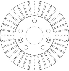 Disc frana Fata Dreapta/Stanga potrivit DACIA DUSTER, DUSTER/SUV; RENAULT CAPTUR I, DUSTER, KAPTUR, MEGANE IV 1.0-1.6LPG 04.10- - Img 4