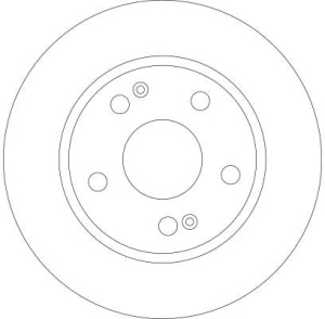 Disc frana Fata Dreapta/Stanga potrivit DODGE CALIBER; HYUNDAI SANTA FÉ I, TUCSON; KIA SPORTAGE II; MITSUBISHI OUTLANDER II 1.8-2.7 02.01-11.12 - Img 4
