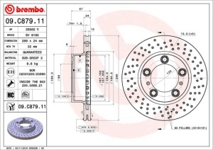 Disc frana Fata Dreapta/Stanga potrivit PORSCHE BOXSTER, CAYMAN 2.7 11.04-12.09 - Img 1