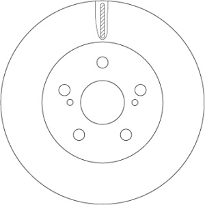 Disc frana Fata Dreapta/Stanga potrivit TOYOTA PRIUS, PRIUS PHV 1.8H 09.15-12.22