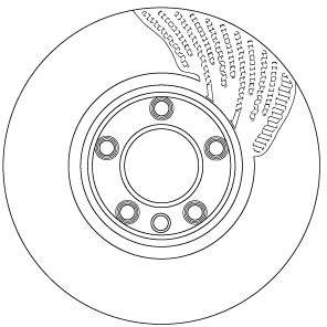 Disc frana Fata Stanga potrivit PORSCHE CAYENNE; VW TOUAREG 3.0D-4.8 11.04- - Img 4