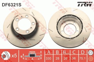 Disc frana Spate Dreapta potrivit PORSCHE PANAMERA, PANAMERA SPORT TURISMO 2.9-4.8 07.09-12.23 - Img 3