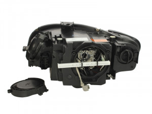 Far Dreapta (D1S/P21W, electric, cu motor, culoare insertie: cromat/negru, culoare semnalizator: alb) potrivit AUDI A4 B6, A4 B7 - Img 2