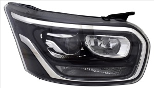 Far dreapta (D5S/H11/LED, electric, cu motor, culoare insert: negru) potrivit FORD TRANSIT VI FL dupa 2018