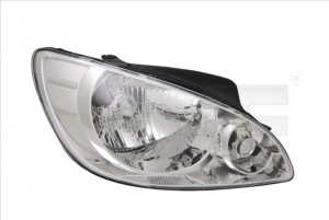 Far Dreapta (H4, electric, cu motor, culoare insertie: cromat, culoare semnalizator: cromat) potrivit HYUNDAI GETZ - Img 3
