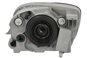 Far Dreapta (H4, manual, fara motoras, culoare insert: cromat, culoare semnalizator: galben) potrivit DAEWOO MATIZ; FSO MATIZ - Img 2