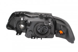 Far Dreapta (H7/HB3, electric, cu motor, culoare insertie: negru, culoare semnalizator: portocaliu) potrivit BMW 5 (E39) - Img 2