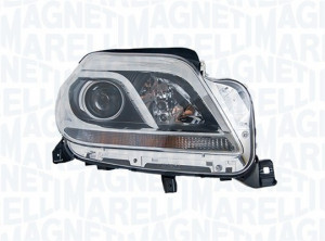 Far Dreapta (halogen, H7/H7/W5W, electric, cu motor, bec) potrivit MERCEDES GL (X166) - Img 2