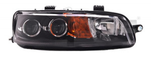 Far dreapta potrivit FIAT PUNTO - (H1/H3, electric, fundal negru)
