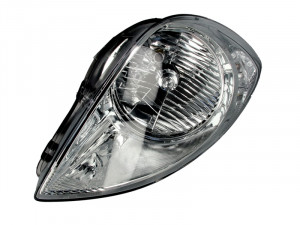 Far dreapta potrivit HYUNDAI I20 - (H4, electric, cu motoras, fundal cromat)