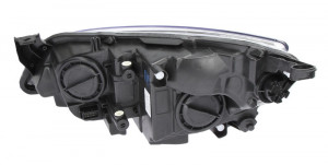Far dreapta potrivit OPEL ASTRA 2009-2012 - (H7, reglaj electric, cu motoras, fundal cromat) - Img 2