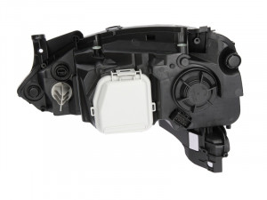 Far dreapta potrivit OPEL COMBO, COMBO TOUR, CORSA C dupa 2003 - (H7, reglaj electric, cu motoras, fundal cromat) - Img 2