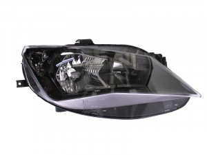 Far dreapta potrivit SEAT IBIZA 2012-2017 - (H7, reglaj electric, fundal negru)