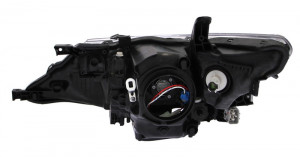 Far dreapta potrivit TOYOTA AURIS 2012-2015 - (HIR2, electric, cu motoras, fundal gri, Semnalizator argintiu) - Img 2