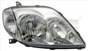 Far dreapta potrivit TOYOTA COROLLA 2002-2004 - (H7/HB3, electric, fundal cromat)