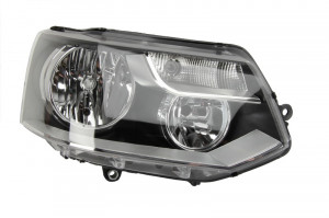 Far dreapta potrivit VW MULTIVAN V, TRANSPORTER V - (H15/H7, reglaj electric, cu motoras, fundal negru) - Img 4