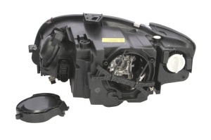 Far fata Dreapta (D1S/H7, electric, cu motor, culoare insert: argintiu, culoare semnalizator: galben) potrivit AUDI A4 B6, A4 B7 - Img 2