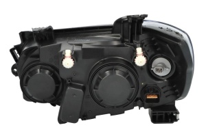 Far fata Dreapta (H1/H7/PY21W/W5W, electric, cu motor, culoare insert: negru, culoare semnalizator: alb) potrivit CHEVROLET AVEO - Img 2