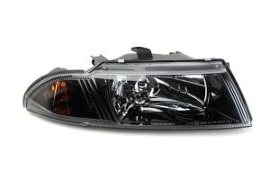 Far fata Dreapta (H4, electric, fara motoras, culoare insert: negru) potrivit MITSUBISHI CARISMA - Img 1