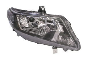Far fata Dreapta (H4, electric, manual, fara motoras, culoare insert: gri, culoare semnalizator: alb) potrivit HONDA CITY, CITY IV, CITY V, CR-Z, JAZZ III