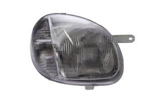 Far fata Dreapta (H4, manual, fara motoras, culoare insert: argintiu, culoare semnalizator: transparent) potrivit HYUNDAI ATOS