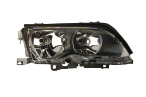 Far fata Dreapta (H7, electric, cu motor, culoare insert: negru) potrivit BMW 3 (E46)