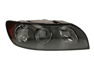 Far fata Dreapta (H7/HB3, electric, cu motor, culoare insert: gri) potrivit VOLVO S40 II, V50 - Img 1