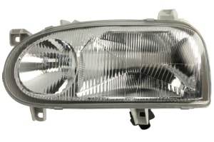 Far fata Stanga (2*H1, electric, fara motoras, culoare insert: cromat) potrivit VW GOLF 3