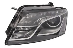 Far fata Stanga (D3S/LED, electric, cu motor, culoare insert: cromat, culoare semnalizator: transparent) potrivit AUDI Q5