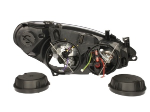 Far fata Stanga (H1/H7, electric, cu motor, culoare insert: negru) potrivit PEUGEOT 307, 307/KOMBI - Img 2