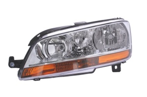 Far fata Stanga (H1/H7, electric, cu motor, culoare semnalizator: galben) potrivit FIAT IDEA, MULTIPLA - Img 1