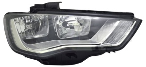 Far fata Stanga (H15/H7, electric, cu motor) potrivit AUDI A3 -06.16 - Img 1
