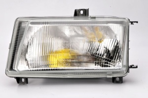 Far fata Stanga (H4, electric, manual, fara motoras, culoare insert: argintiu) potrivit VW CADDY II, CADDY II/MINIVAN, POLO, POLO III CLASSIC