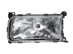 Far fata Stanga (H4, electric, mecanic, fara motoras, culoare insert: argintiu) potrivit VW PASSAT B3/B4