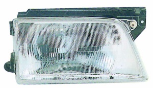 Far fata Stanga (H4, manual, fara motoras, culoare insert: argintiu) potrivit OPEL KADETT E, KADETT E COMBO, KADETT E/KOMBI
