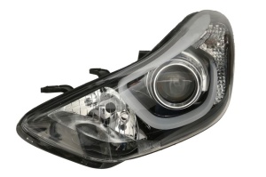 Far fata Stanga (H7/HB3/LED/PY21W, electric, fara motoras, culoare insert: cromat, culoare semnalizator: transparent) potrivit HYUNDAI ELANTRA V - Img 1