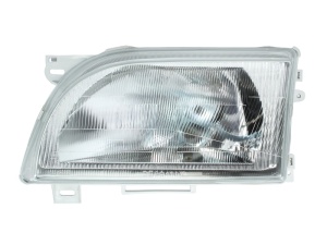 Far fata Stanga (halogen, H4, manual, mecanic, fara motoras, culoare insert: cromat, culoare semnalizator: transparent) potrivit FORD TRANSIT, TRANSIT TOURNEO 01.91-03.00 - Img 1