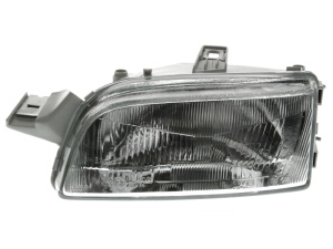Far fata Stanga (halogen, H4/W5W, electric, fara motoras, culoare insert: negru) potrivit FIAT PUNTO - Img 1
