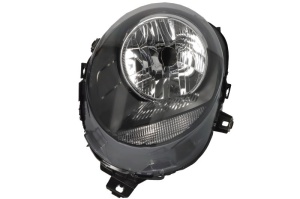 Far fata stanga potrivit Mini Mini CLUBMAN F54, Mini F55, F56, Mini F57 dupa 2013 - H4, electric, cu motor, culoare semnalizator: alb