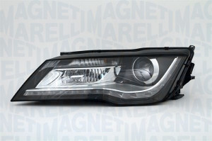 Far Stanga (bi-xenon, H8, automat, culoare insertie: cromat/negru) potrivit AUDI A7 - Img 3