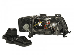 Far Stanga (H1/H7, electric, fara motoras, culoare insertie: cromat, culoare semnalizator: transparent) potrivit AUDI A6 C5, ALLROAD C5 1999-2000 - Img 2