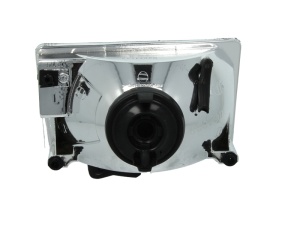 Far Stanga (H4, electric, cu motor, culoare insert: argintiu, culoare semnalizator: transparent) potrivit JEEP GRAND CHEROKEE I - Img 2